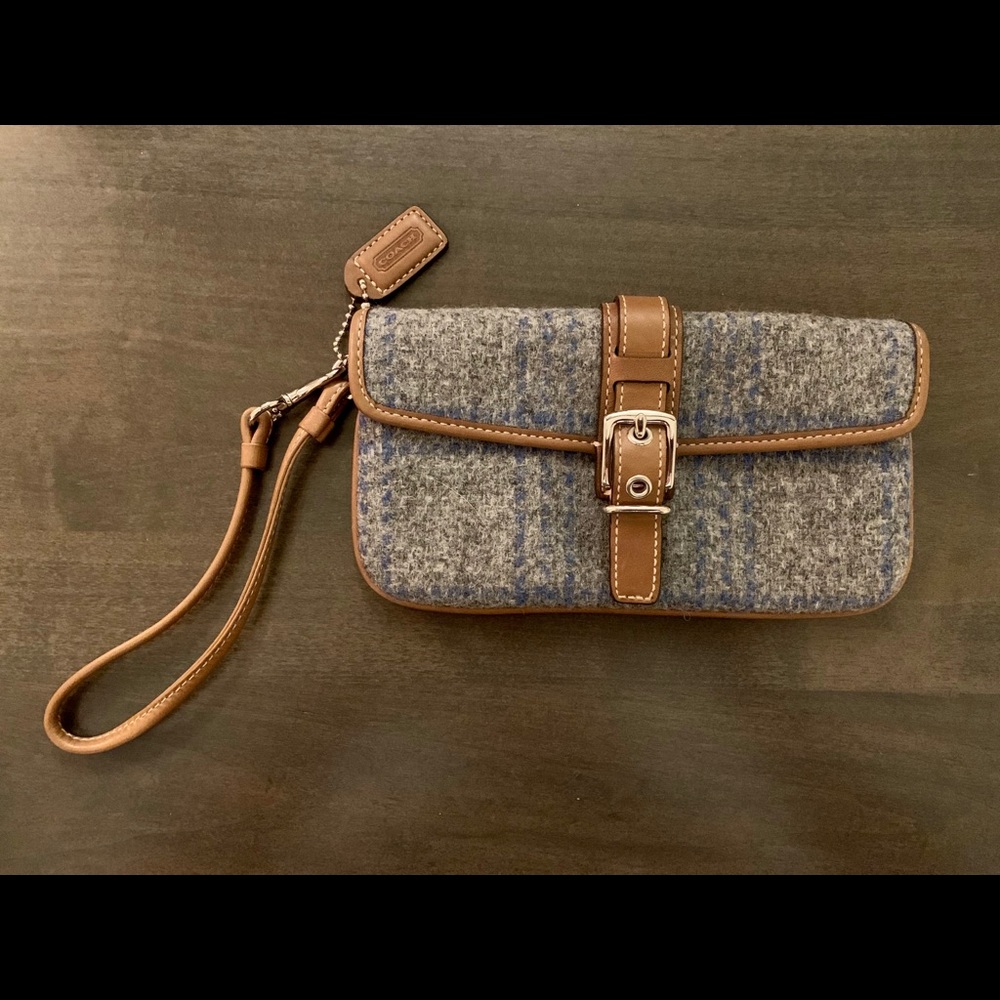Coach Tweed and Leather Wrislet